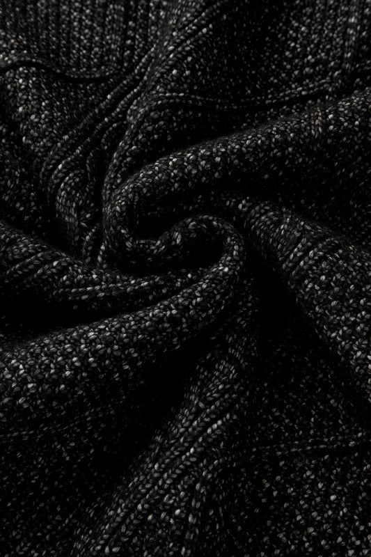 knitted twist textured sweater skirt