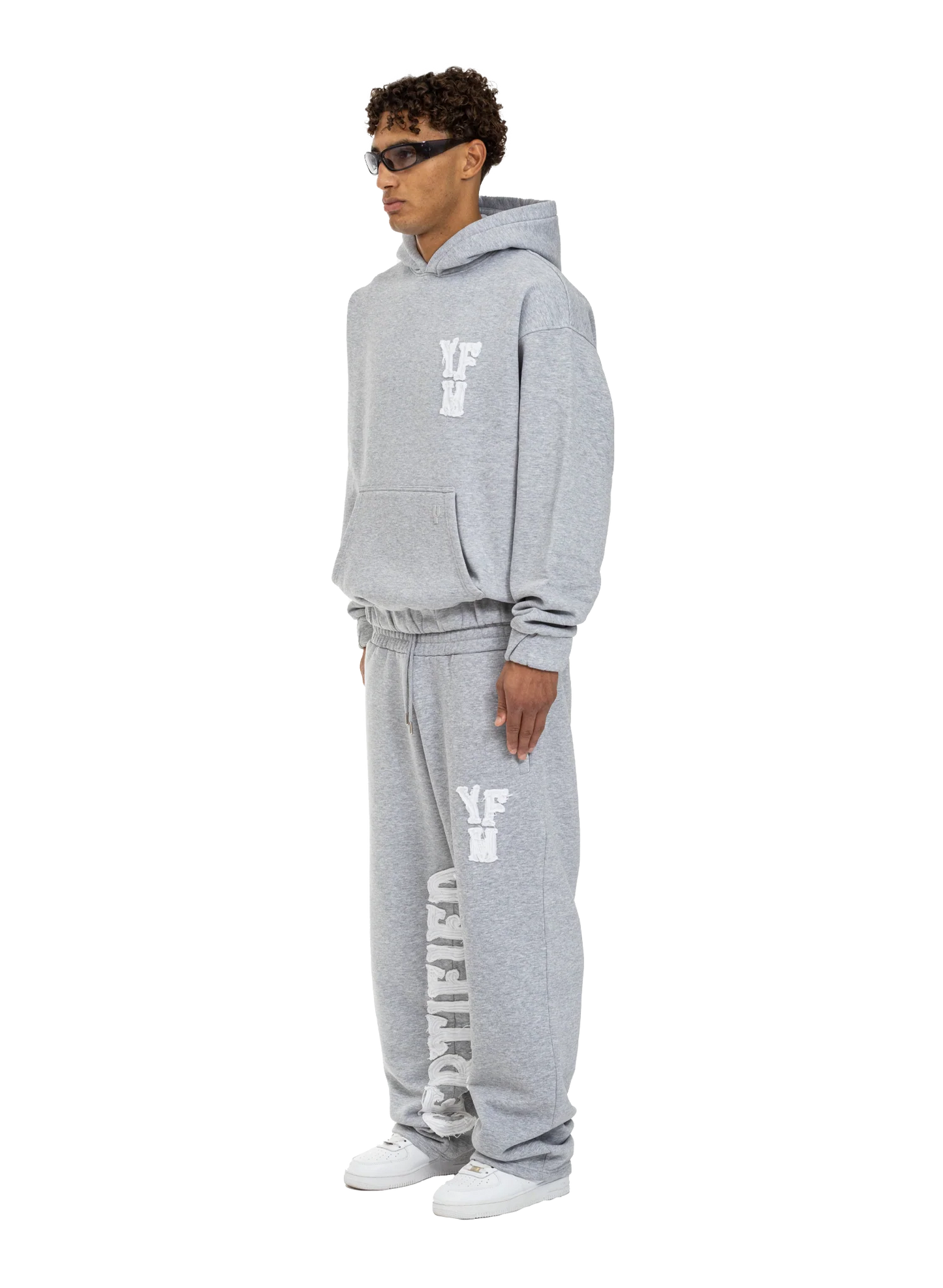 Chic Letter-Embossed Casual Sportswear Set