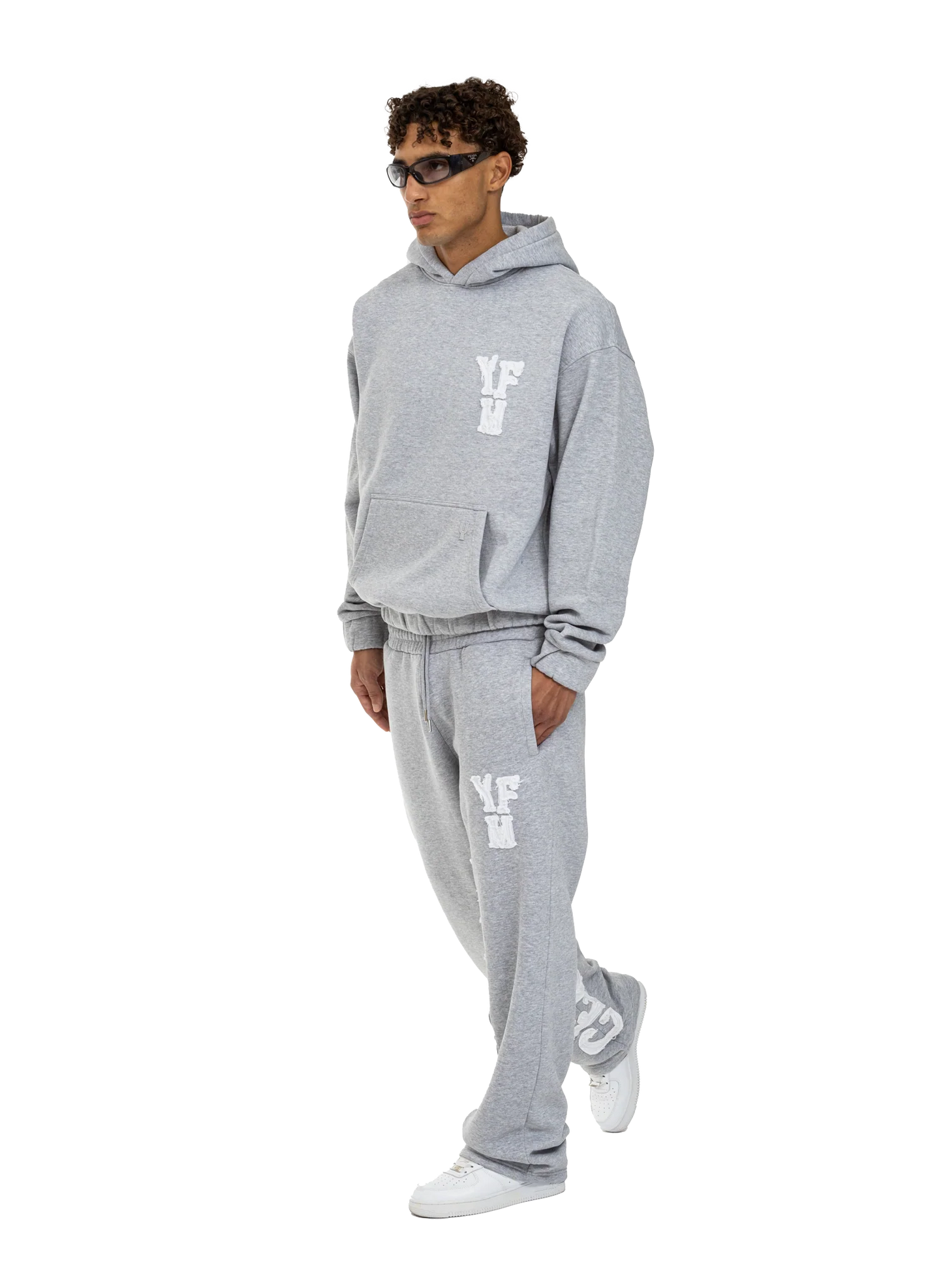 Chic Letter-Embossed Casual Sportswear Set