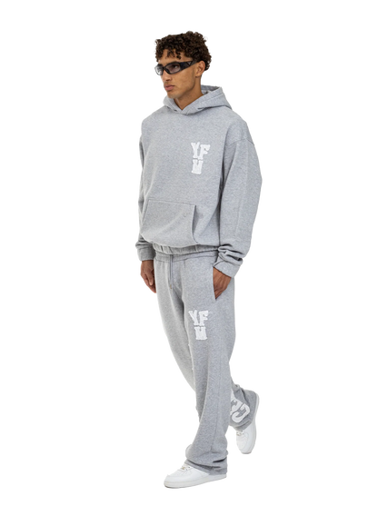 Chic Letter-Embossed Casual Sportswear Set