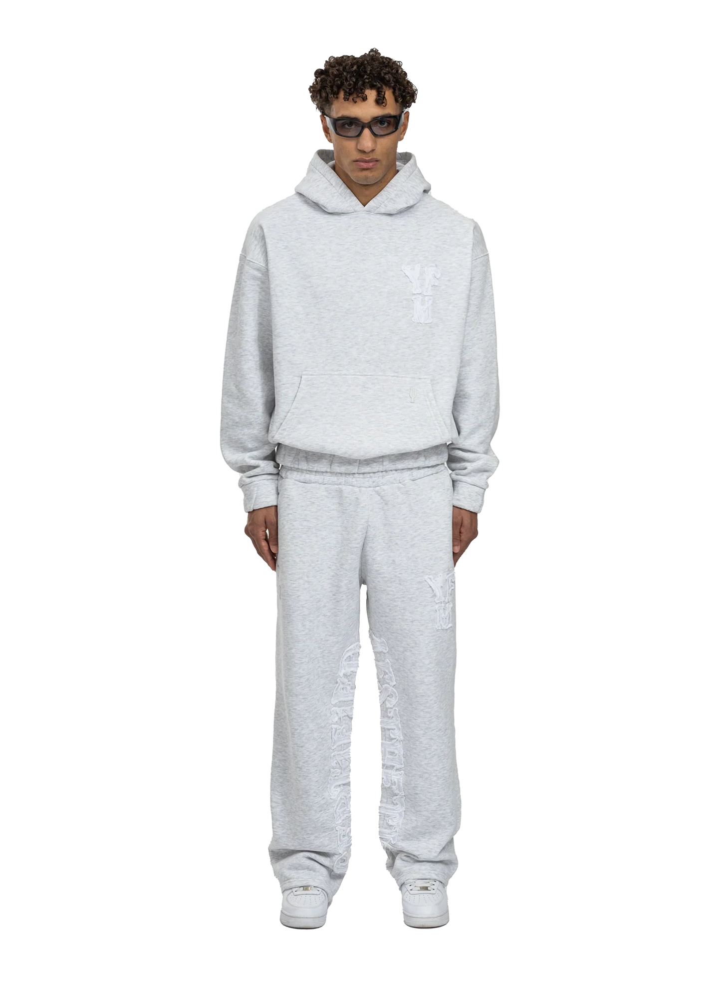 Chic Letter-Embossed Casual Sportswear Set