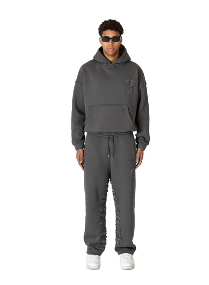 Chic Letter-Embossed Casual Sportswear Set