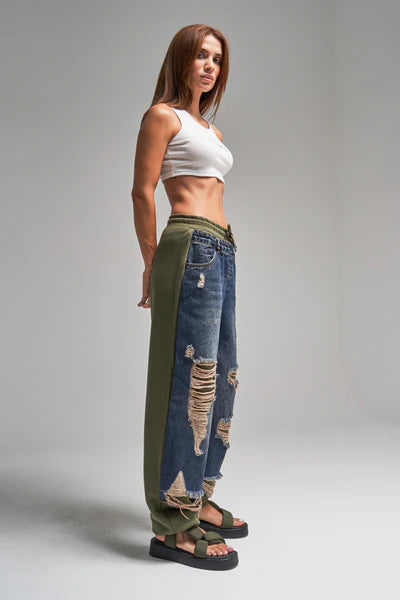 Ripped Denim Pants - MYSTERYBOXS