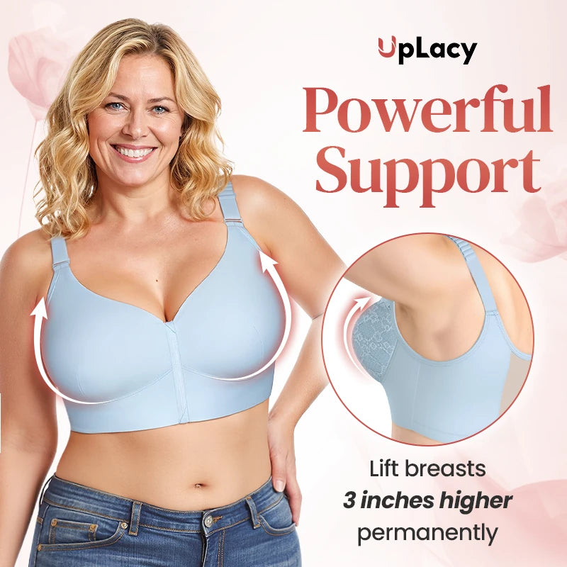 Comfortable bra with powerful support and front zip - MYSTERYBOXS