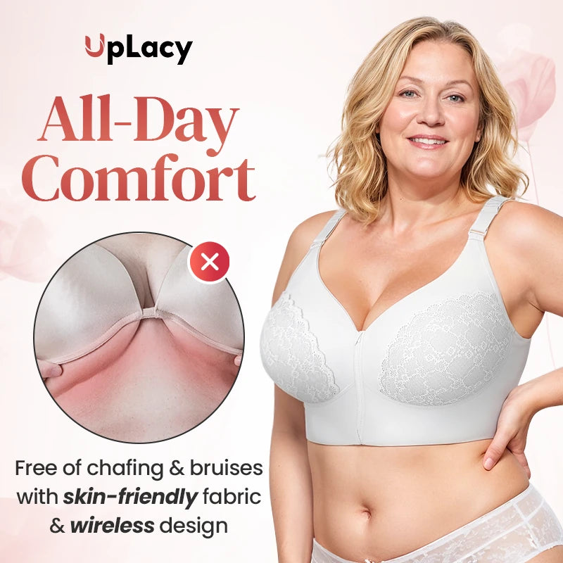 Comfortable bra with powerful support and front zip - MYSTERYBOXS