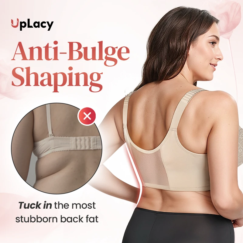 Comfortable bra with powerful support and front zip - MYSTERYBOXS