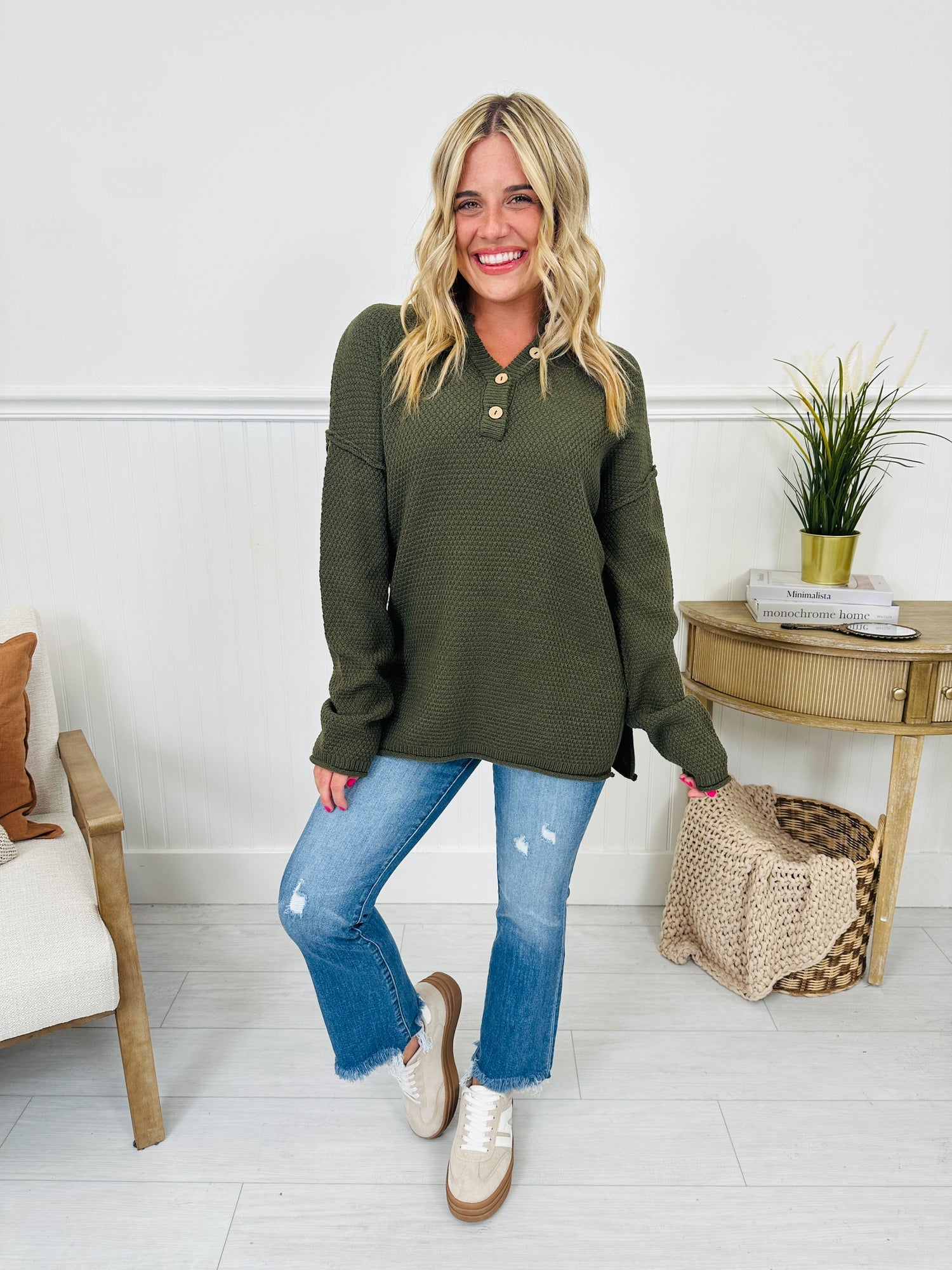 Reset Button Sweater- Multiple Colors! - MYSTERYBOXS