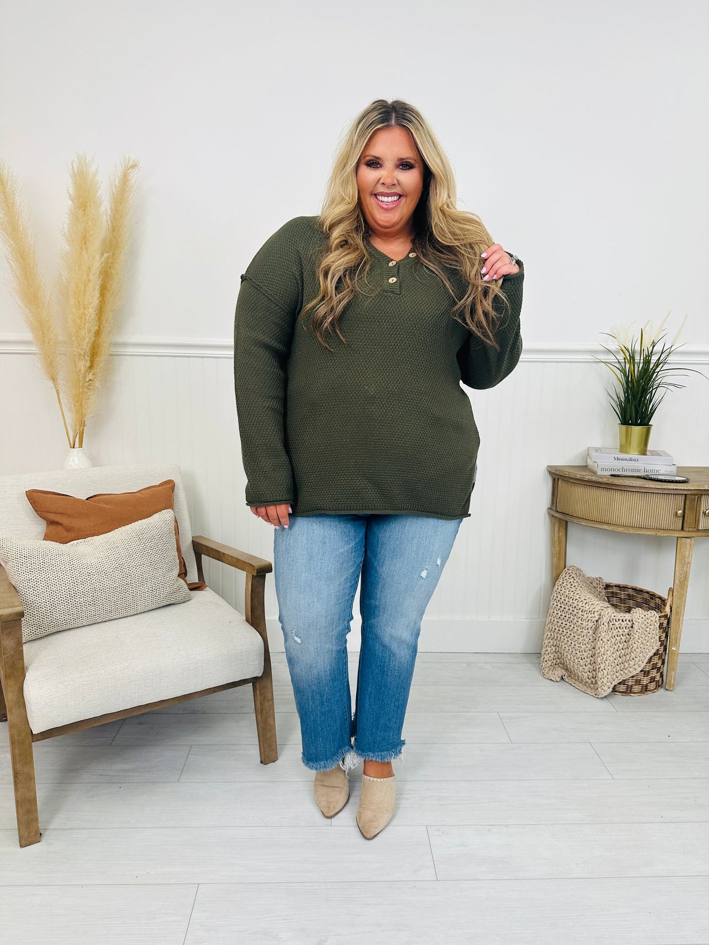 Reset Button Sweater- Multiple Colors! - MYSTERYBOXS