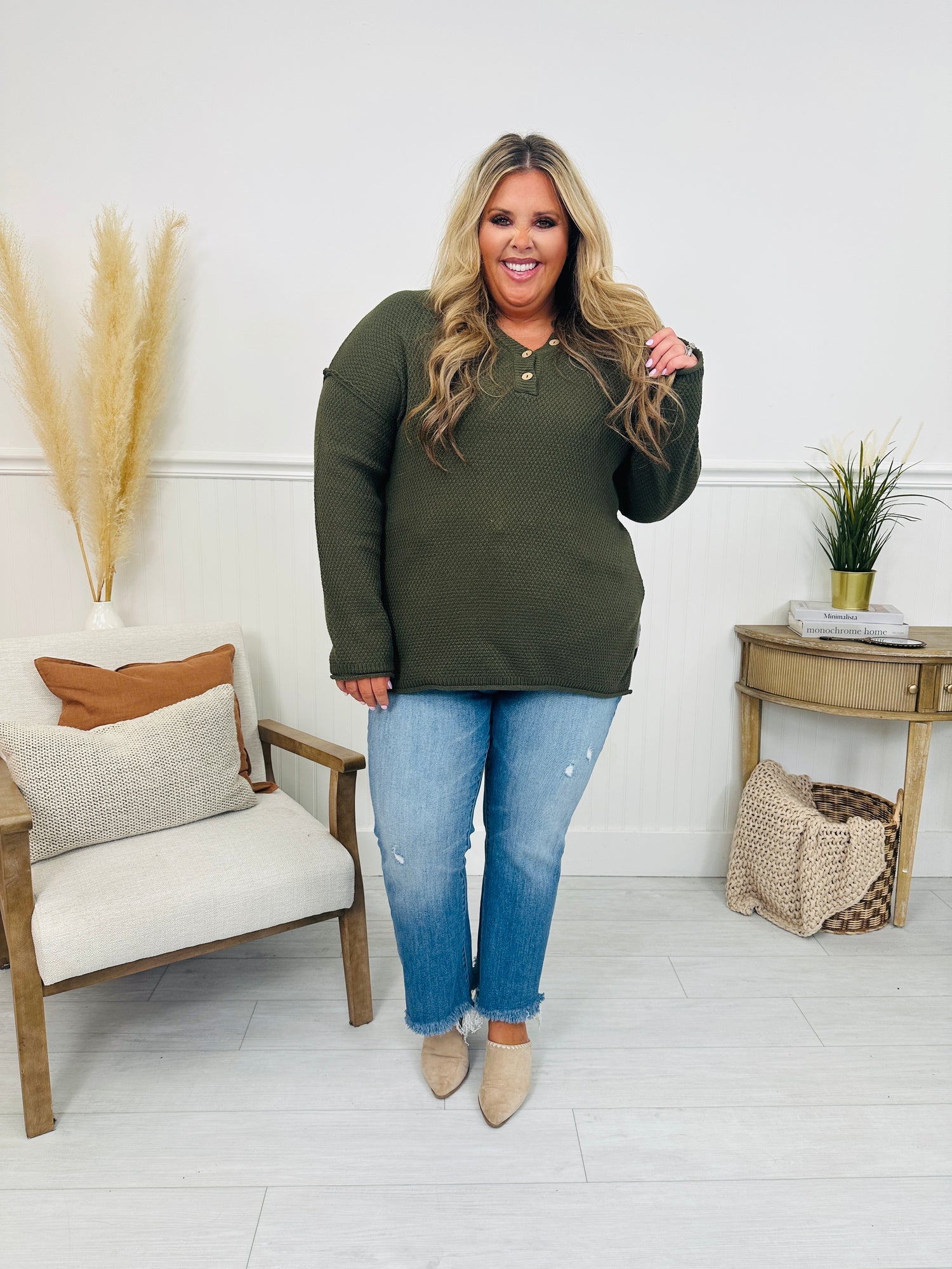 Reset Button Sweater- Multiple Colors! - MYSTERYBOXS