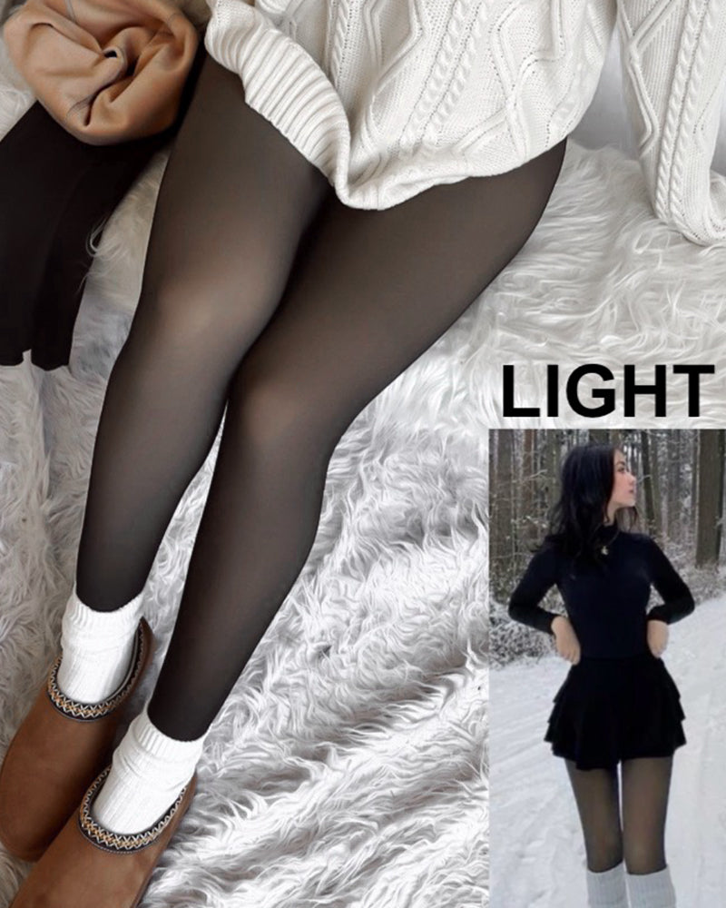 Translucent Fleece Lined Tights - MYSTERYBOXS