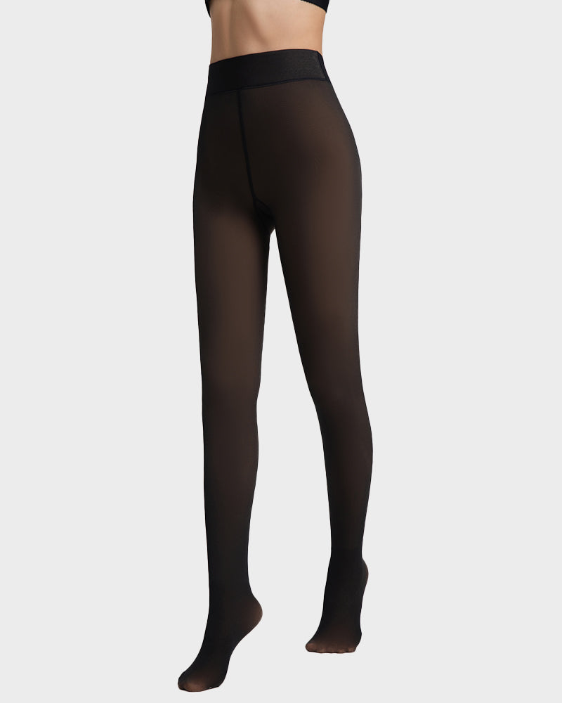 Translucent Fleece Lined Tights - MYSTERYBOXS