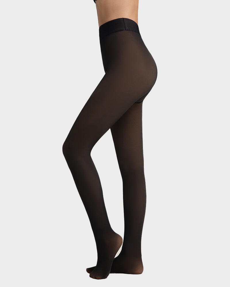 Translucent Fleece Lined Tights - MYSTERYBOXS