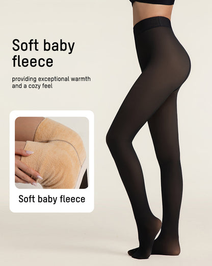 Translucent Fleece Lined Tights - MYSTERYBOXS
