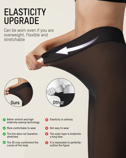 Translucent Fleece Lined Tights - MYSTERYBOXS