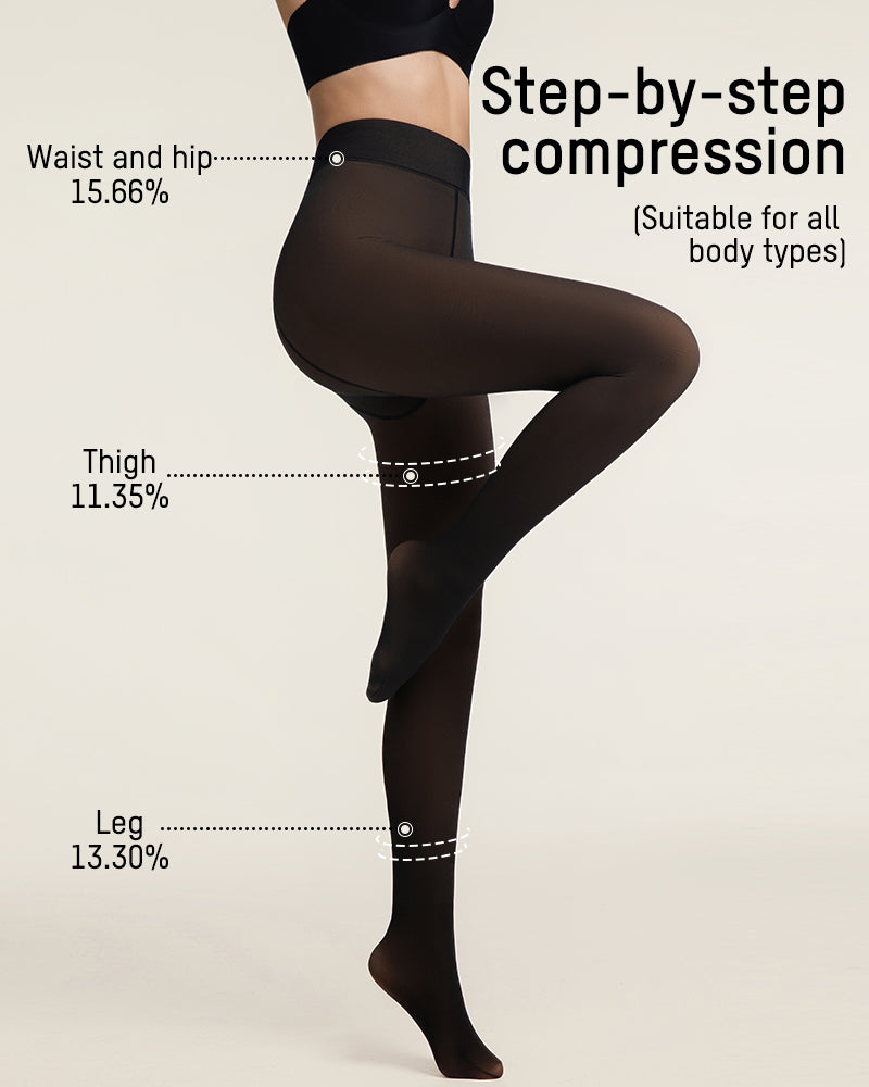 Translucent Fleece Lined Tights - MYSTERYBOXS