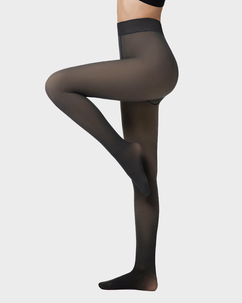 Translucent Fleece Lined Tights - MYSTERYBOXS