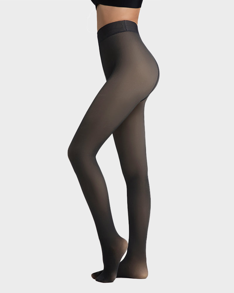 Translucent Fleece Lined Tights - MYSTERYBOXS