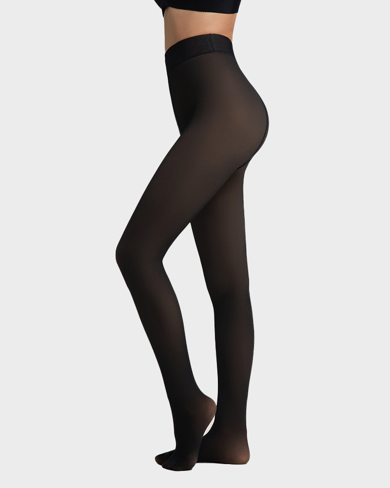 Translucent Fleece Lined Tights - MYSTERYBOXS