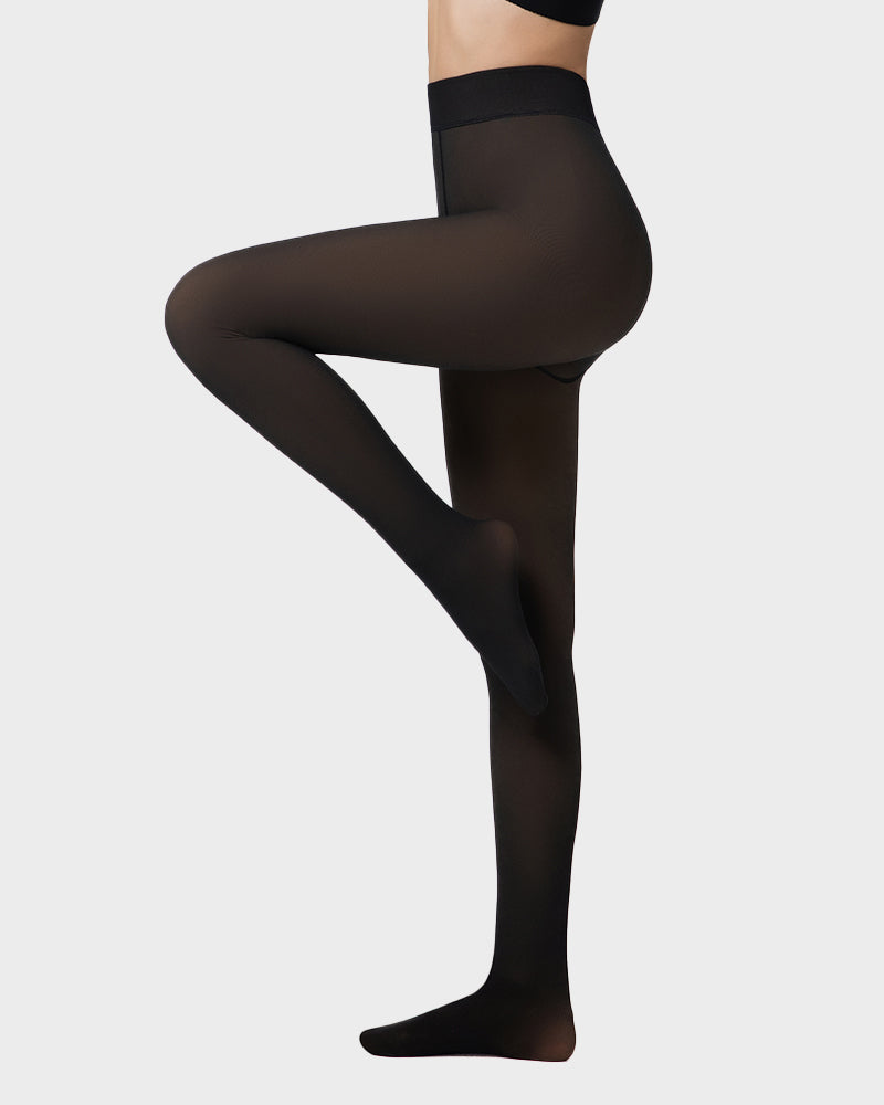 Translucent Fleece Lined Tights - MYSTERYBOXS