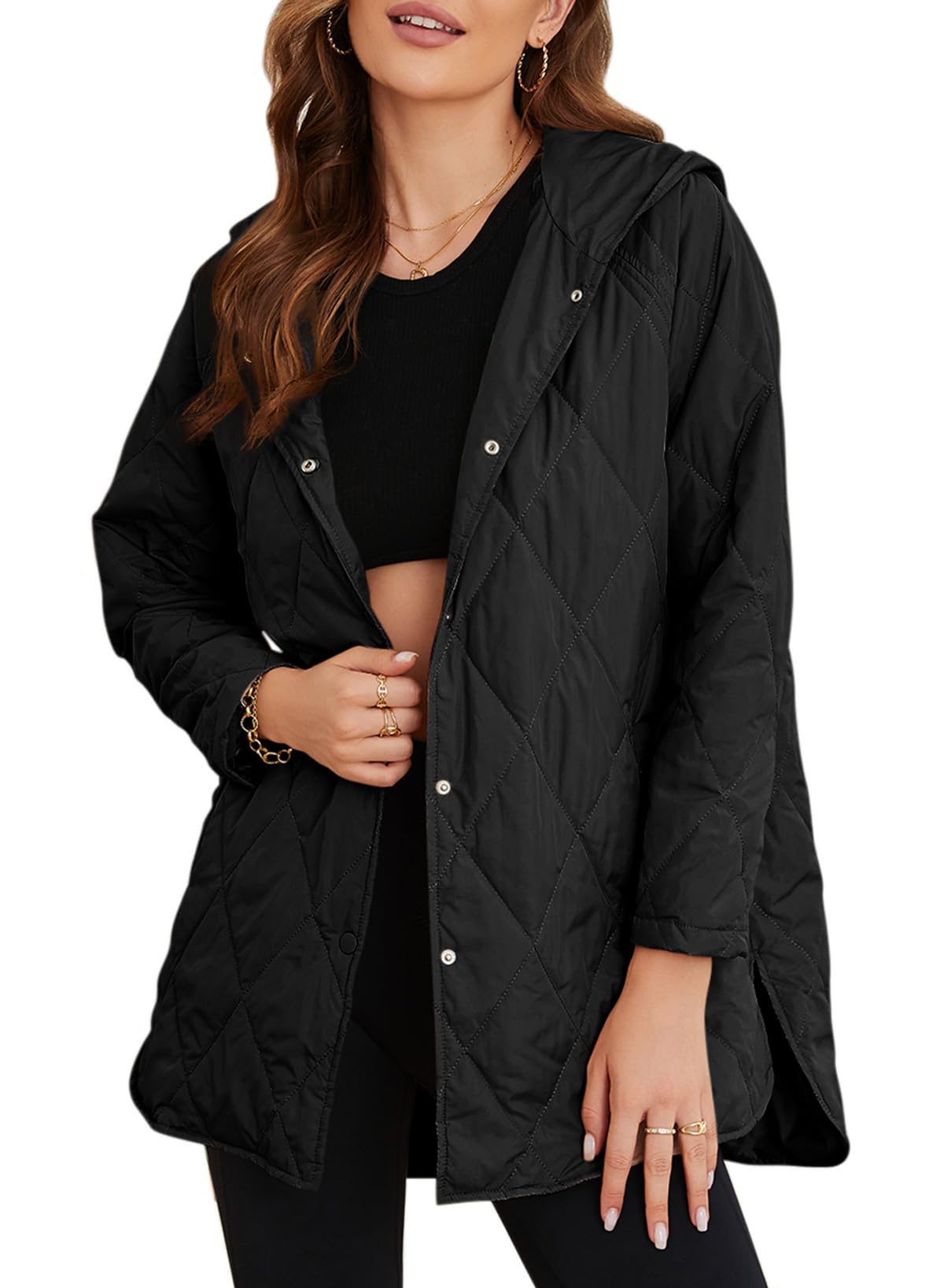 Women's Versatile Long Hooded Casual Jackets - MYSTERYBOXS