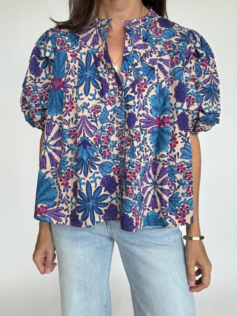 Colette™Printed Top - MYSTERYBOXS