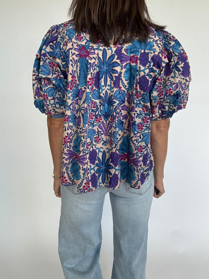 Colette™Printed Top - MYSTERYBOXS