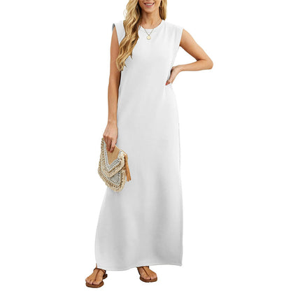 Women Loose Split Wrinkle-Free Long Dress - MYSTERYBOXS