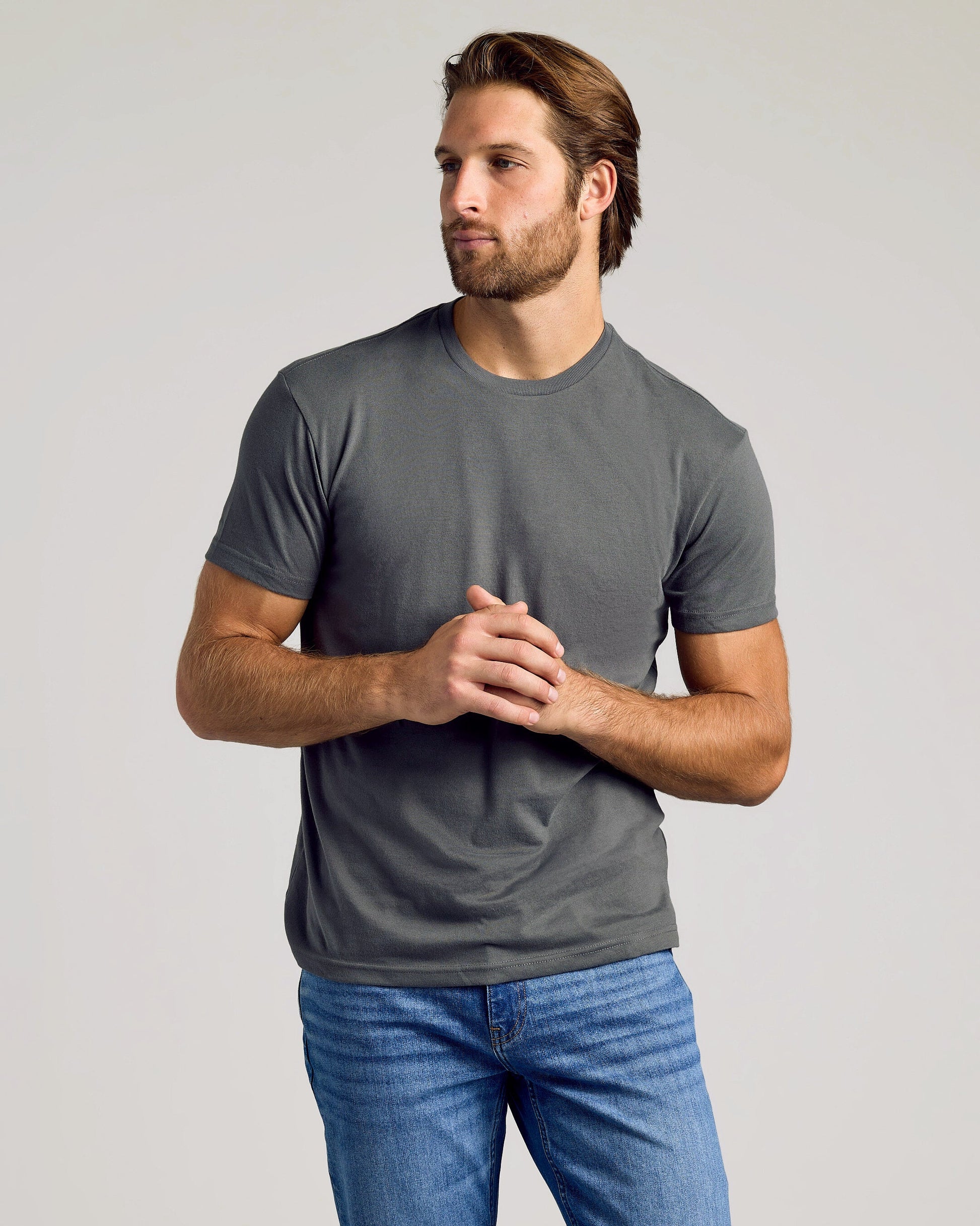 Balení 3 klasických triček s kulatým výstřihem Staple