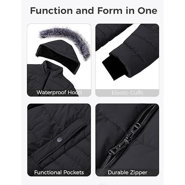 2026 NEW Women's Plus Size Winter Jacket Warm Long Puffer Coat Quilted Parka Jacket - MYSTERYBOXS