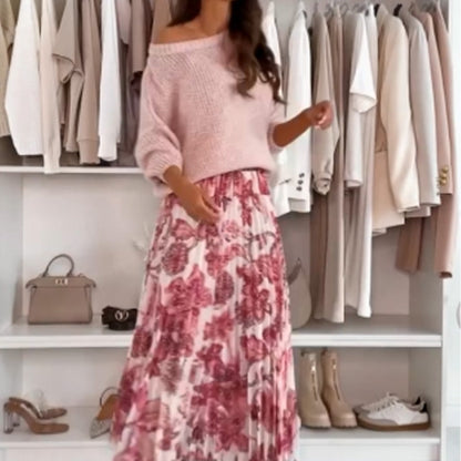 Women's Sweet Floral Print Skirt